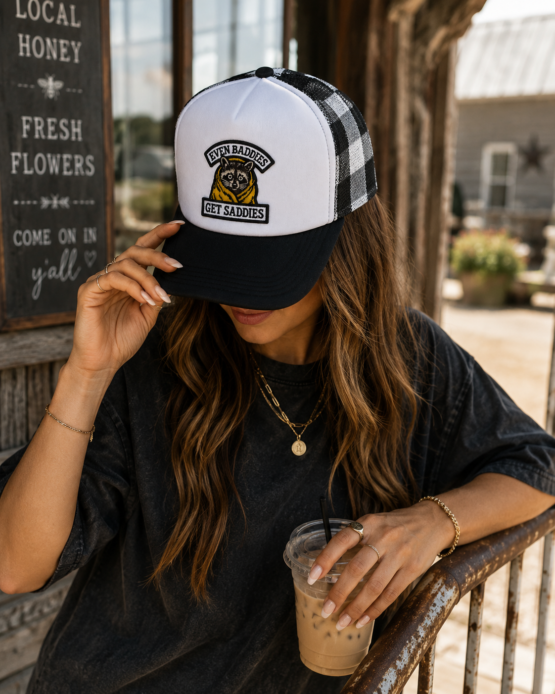 Even Baddies Get Saddies Trucker Hat