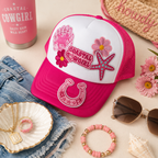 Coastal Cowgirl Pink Trucker Hat