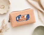 Aw Shucks Seersucker Makeup Pouch