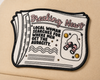 Breaking News Trucker Hat | Neutral Statement Patch Hat